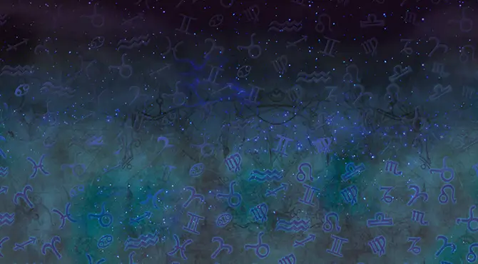 40 Zodiac Wheel Bell Link